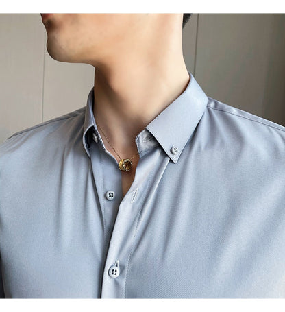 Funki Findz | Shirts | Men's Slim Fit British Style Dress Shirt 7XL