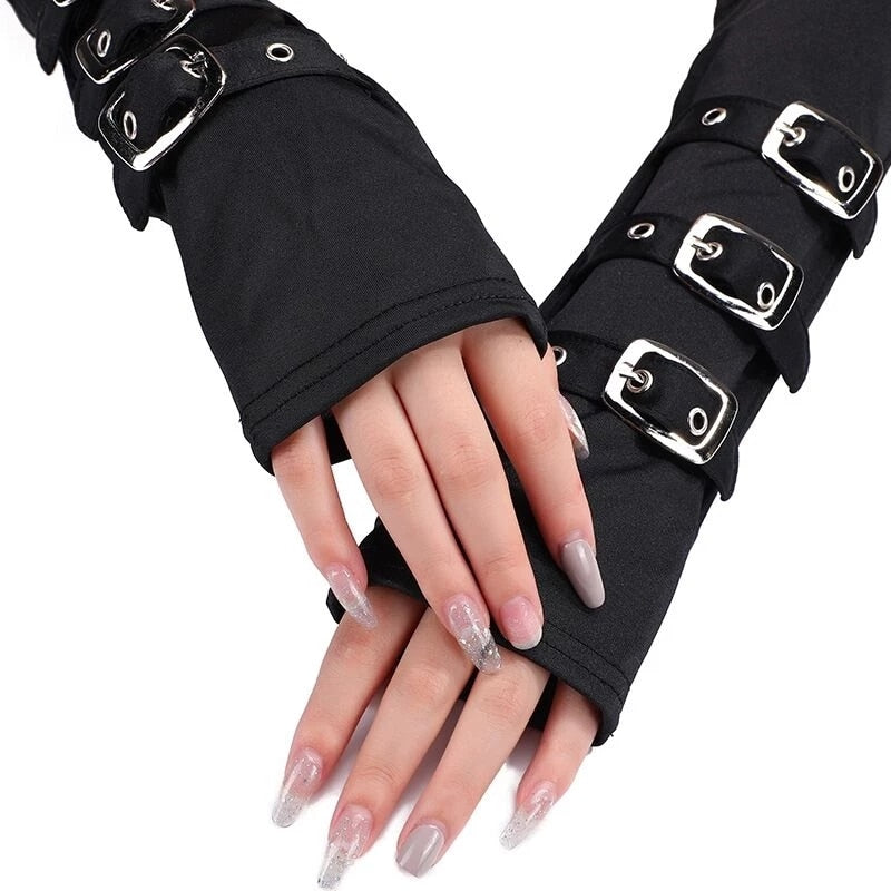Funki Findz | Gloves | Women's Men's Half Finger Buckle Gloves