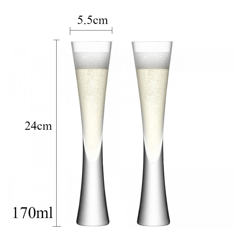 Funki Findz | Glasses | Champagne Flutes | Heavy Based 2 Pcs