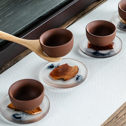 Funki Findz | Coasters | Pine Wood Resin Drink Coasters 6 Pcs