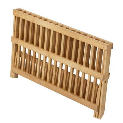 Funki Findz | Dish Racks | Bamboo Foldable Dish Drying Drainer