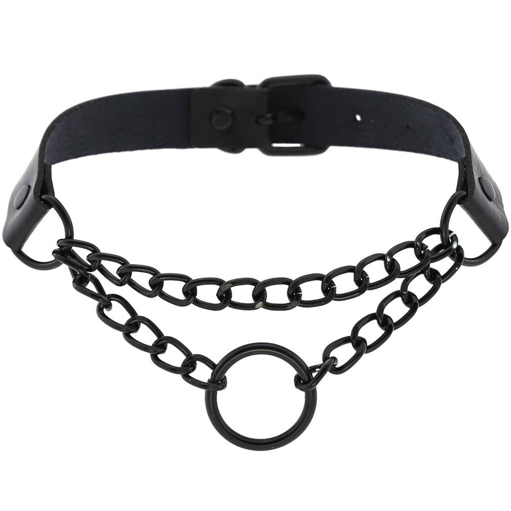 Funki Findz | Necklaces | Unisex Hip Hop PU Leather Choker