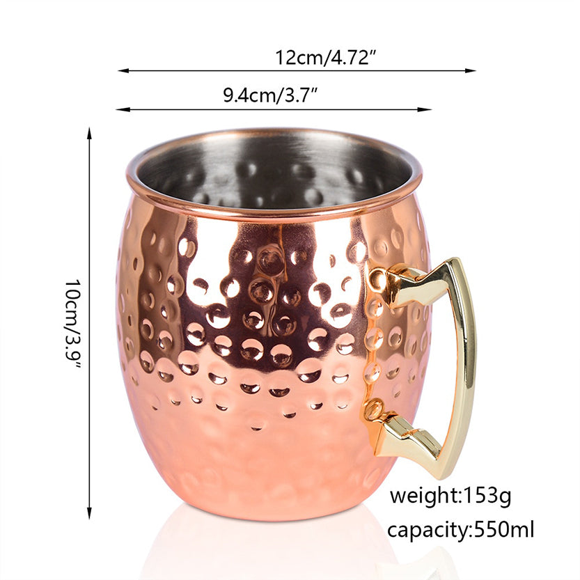 Funki Findz | Mugs | Moscow Mule 550ml Copper Mug Set Of 4