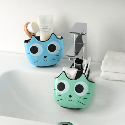 Funki Findz | Sink Caddies | Cute Cat Faucet Bath Sponge Holder | 3 Pcs