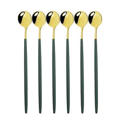 Funki Findz | Spoons | Stainless Steel Long Handled Spoons 6Pc