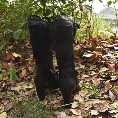 Funki Findz | Boots | Women's Steampunk Lace Top Granny Boot