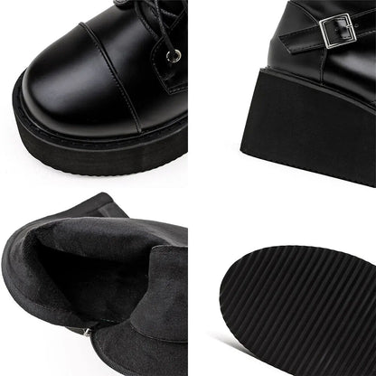 Funki Findz | Boots | Women's High Luxury Gothic Platform Boots