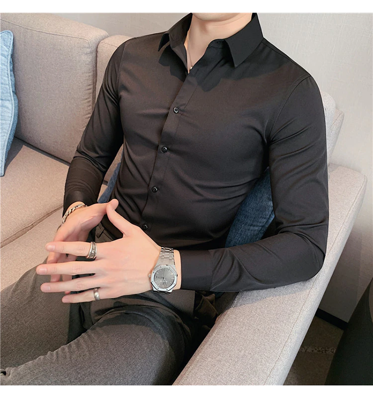 Funki Findz | Shirts | Men's Slim Fit British Style Dress Shirt 7XL