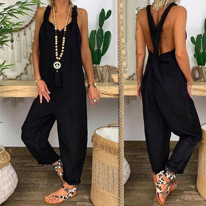 Funki Findz | Pants | Women's Knotted Strap Bib Style Overalls