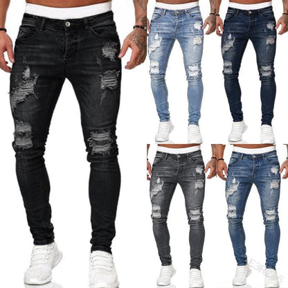 Funki Findz | Pants | Men's Ripped Distressed Skinny Jeans