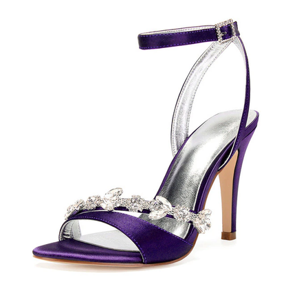 Funki Findz | Shoes | Women's Satin Rhinestones Bridal Stilettos