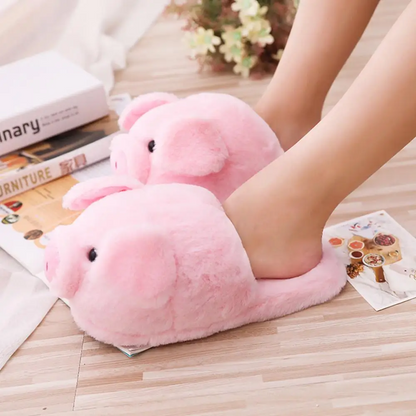 Funki Findz | Shoes | Women's Pink Pig Winter Soft Slippers