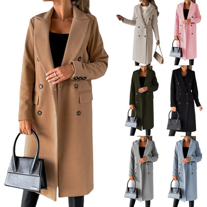 Funki Findz | Jackets | Women's Double Breasted Long Overcoat