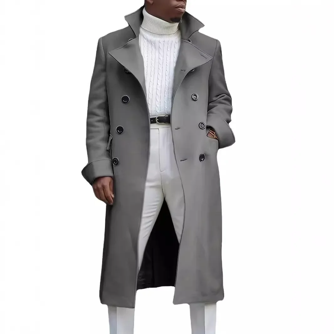 Funki Findz | Jackets | Men's Smart Double Breasted Dress Coat