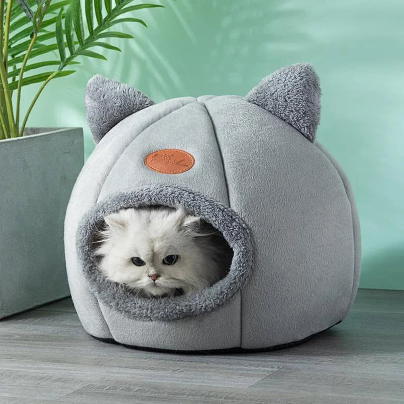 Funki Findz | Pet Beds | Cat Beds | Cozy Sweet Pink Cave House