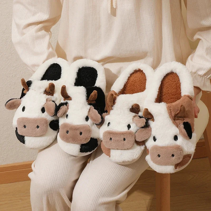 Funki Findz | Shoes | Women's Cute Soft Cow Slipper