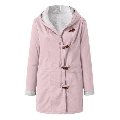 Funki Findz | Jacket | Women's Thick Fleece Hooded Long Coat