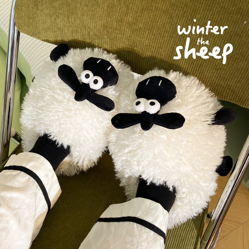 Funki Findz | Shoes | Unisex Cute Wide Eyed Sheep Slippers