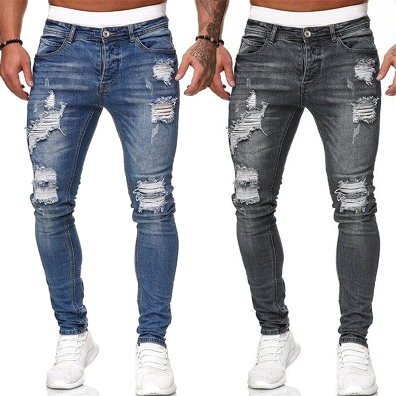 Funki Findz | Pants | Men's Ripped Distressed Skinny Jeans