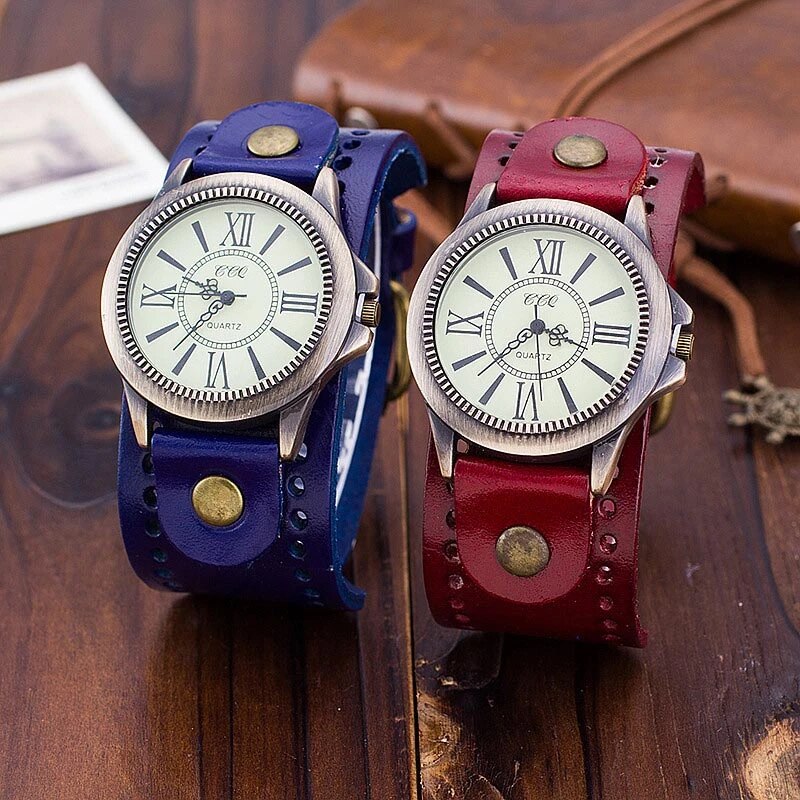 Funki Findz | Watches | Men's Steampunk Goth Style Wide Watch