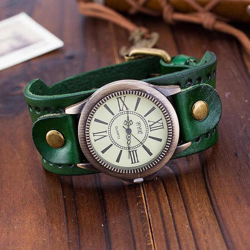 Funki Findz | Watches | Men's Steampunk Goth Style Wide Watch