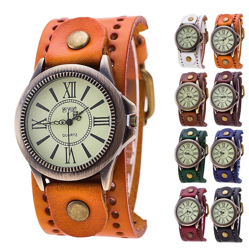 Funki Findz | Watches | Men's Steampunk Goth Style Wide Watch