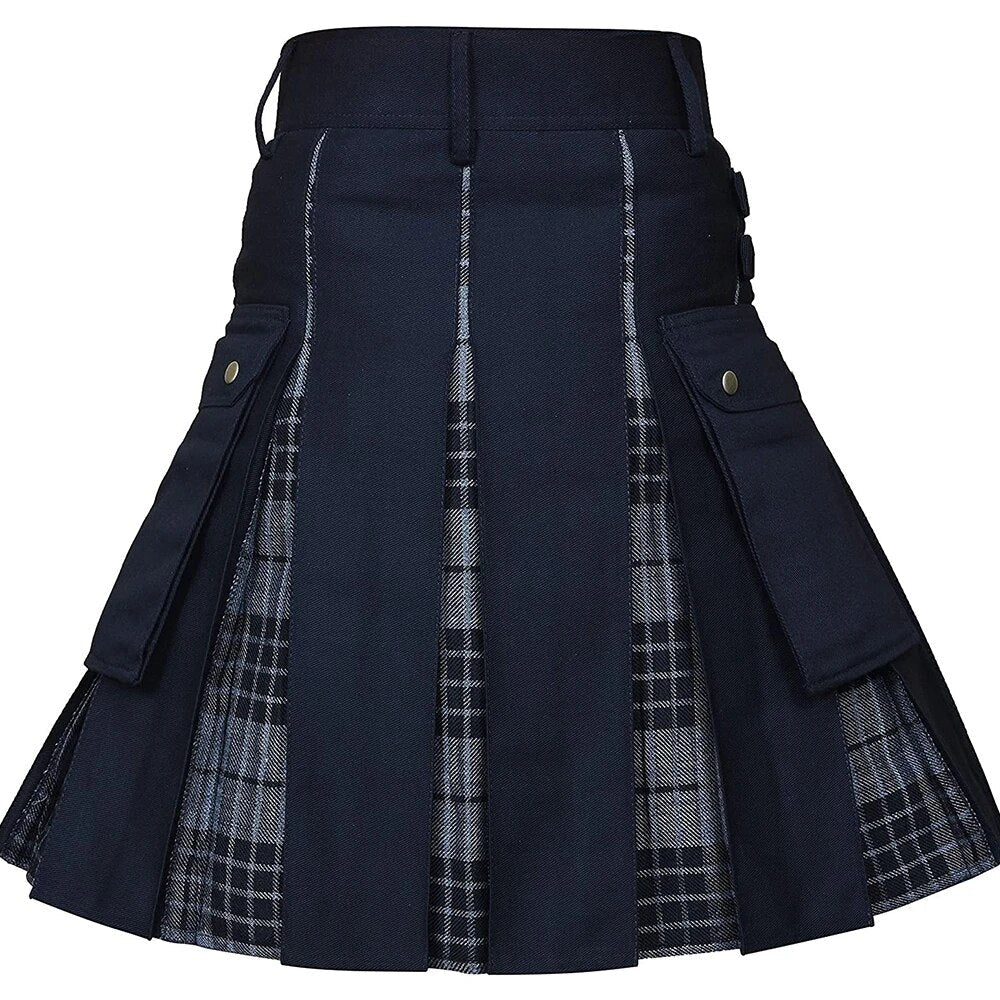 Funki Findz | Skirts | Men's Modern Gothic Punk Plaid Pleated Kilt