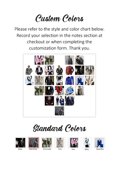 Funki Findz | Suits | Men's Formal Wedding Attire | 3 Pcs Slim Fit