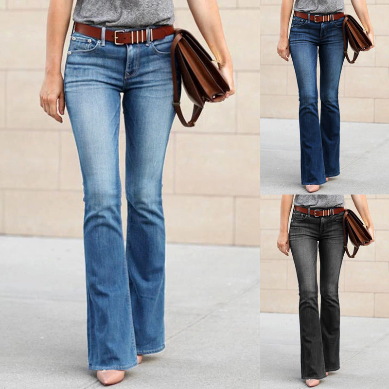 Funki Findz | Pants | Women's Boyfriend Jeans | Mid Waist