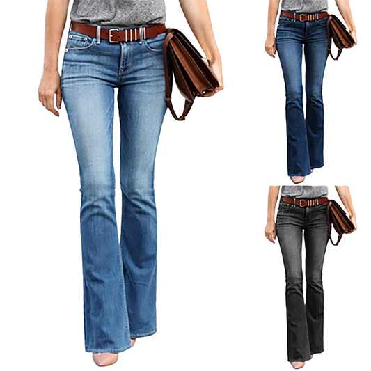 Funki Findz | Pants | Women's Boyfriend Jeans | Mid Waist