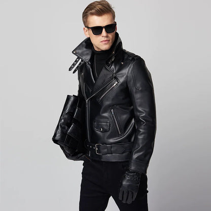 Funki Findz | Jackets | Men's Stylish Faux Leather Biker Jacket