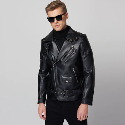 Funki Findz | Jackets | Men's Stylish Faux Leather Biker Jacket