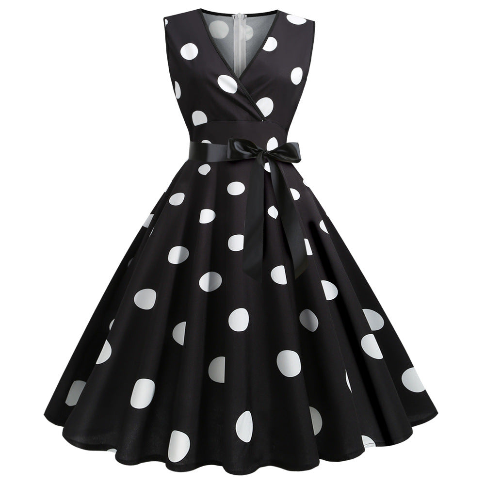 Funki Findz | Dresses | Women's Retro Swing Polka Dot Dresses