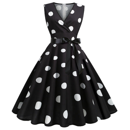 Funki Findz | Dresses | Women's Retro Swing Polka Dot Dresses