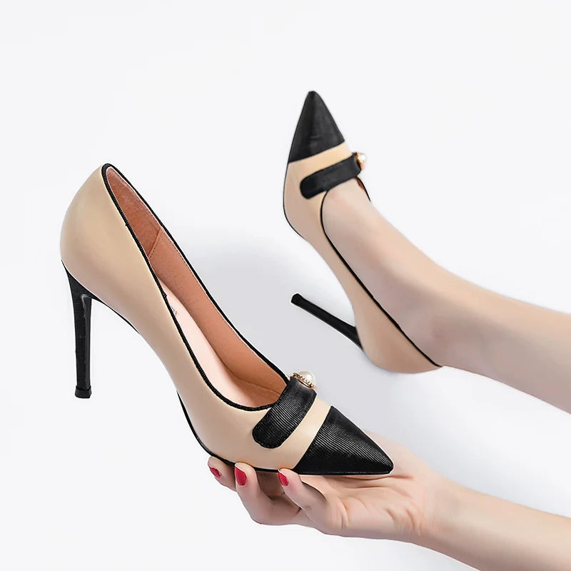 Funki Findz | Shoes | Women's Luxury Pearl Buttoned Stilettos