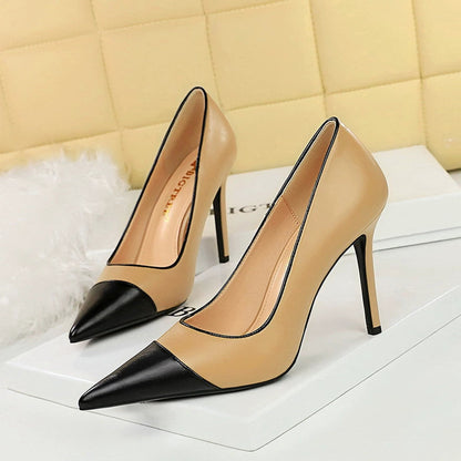 Funki Findz | Shoes | Women's Leather Pointed Toe High Heels