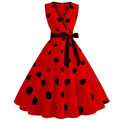 Funki Findz | Dresses | Women's Retro Swing Polka Dot Dresses