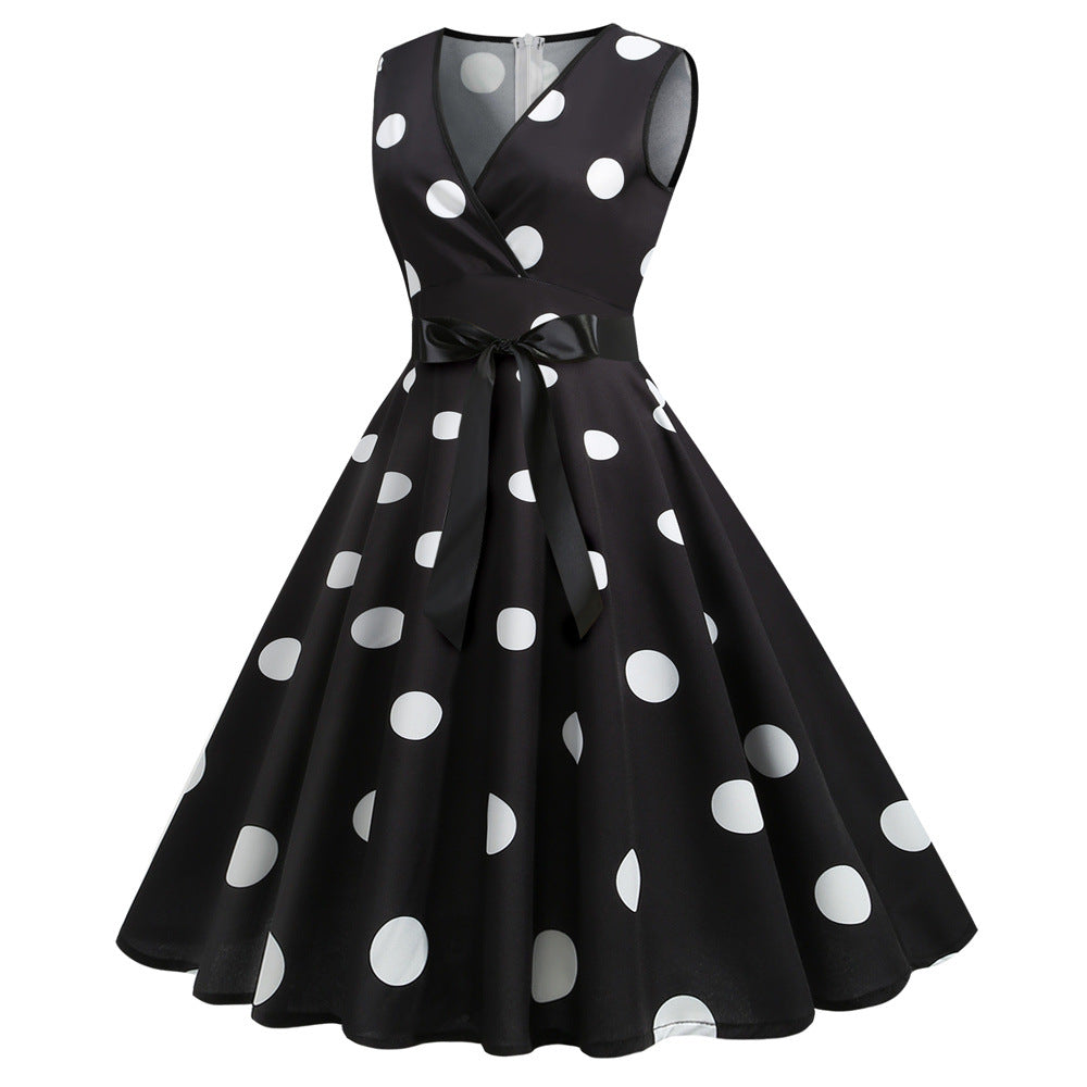 Funki Findz | Dresses | Women's Retro Swing Polka Dot Dresses