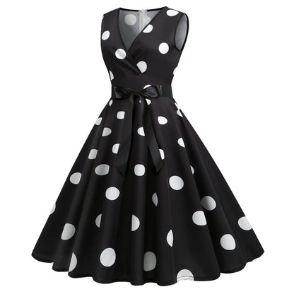 Funki Findz | Dresses | Women's Retro Swing Polka Dot Dresses