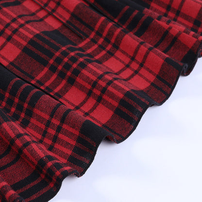 Funki Findz | Dresses | Women's Alt Goth Red Plaid Lolita Dress