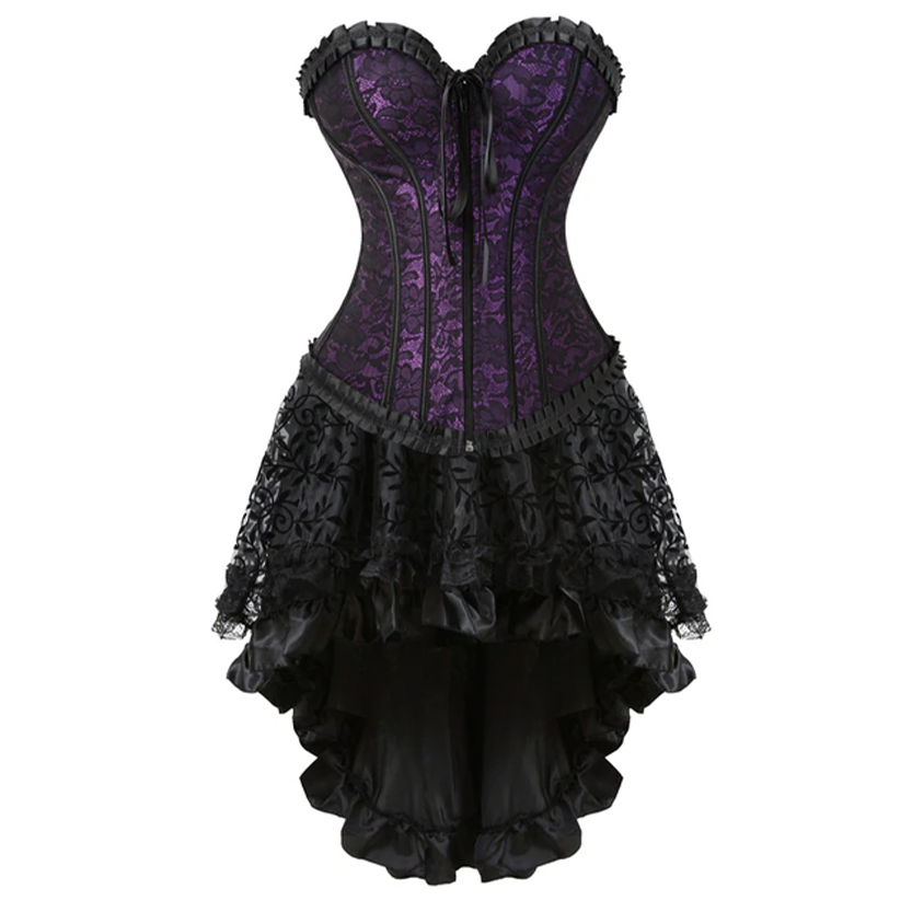 Funki Findz | Dresses | Women's Victorian Gothic Corset Skirt Set