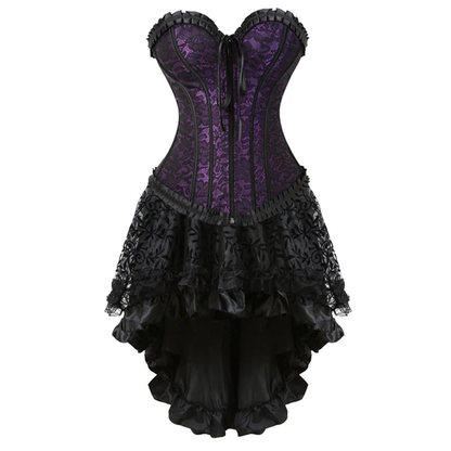 Funki Findz | Dresses | Women's Victorian Gothic Corset Skirt Set