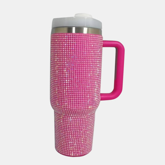 Funki Findz | Cups | Rhinestone Drinking Cup | Lid & Straw | 40oz