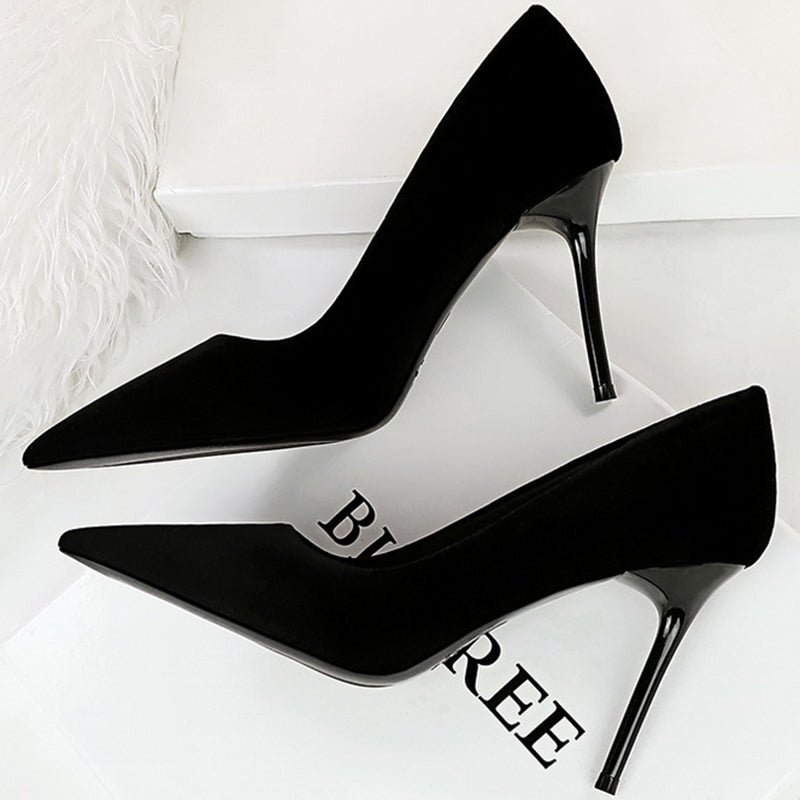 Funki Findz | Shoes | Women's Suede Fashion High Heel Stiletto
