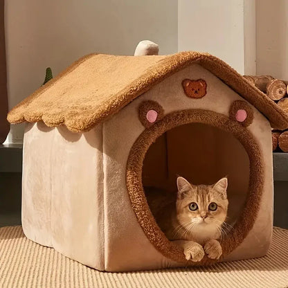Funki Findz | Pet Beds | Dog Cat Foldable Pet House Washable