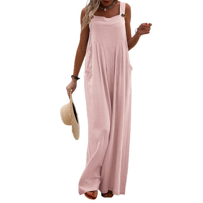 Funki Findz | Pants | Women's Elegant Wide Leg Bib Romper