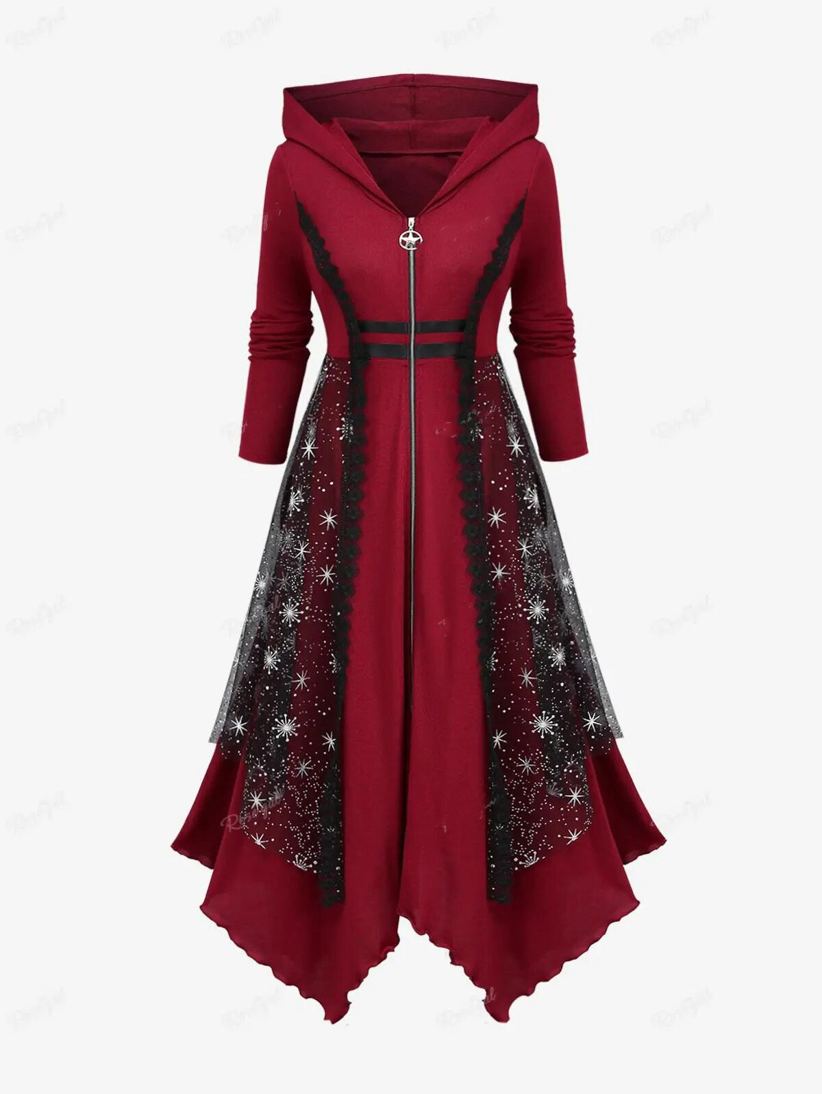 Funki Findz | Dresses | Women's Long Hooded Gothic Dress