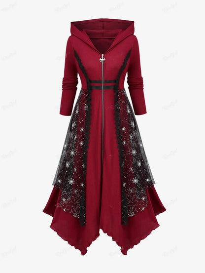 Funki Findz | Dresses | Women's Long Hooded Gothic Dress