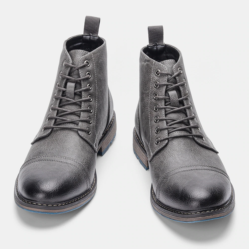 Funki Findz | Boots | Men's Faux Leather Smart Dress Boots