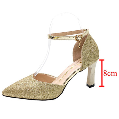 Funki Findz | Shoes | Women's Sparkly Gold Silver Bridal Heels